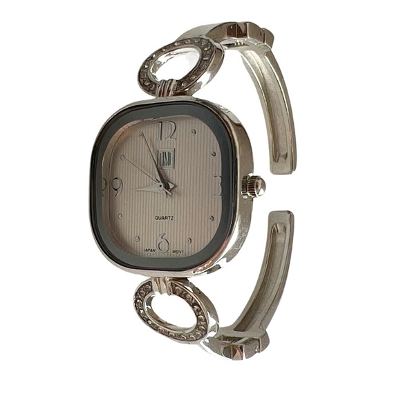 TIME • Silver Crystal Quartz Watch - Picture 1 of 4